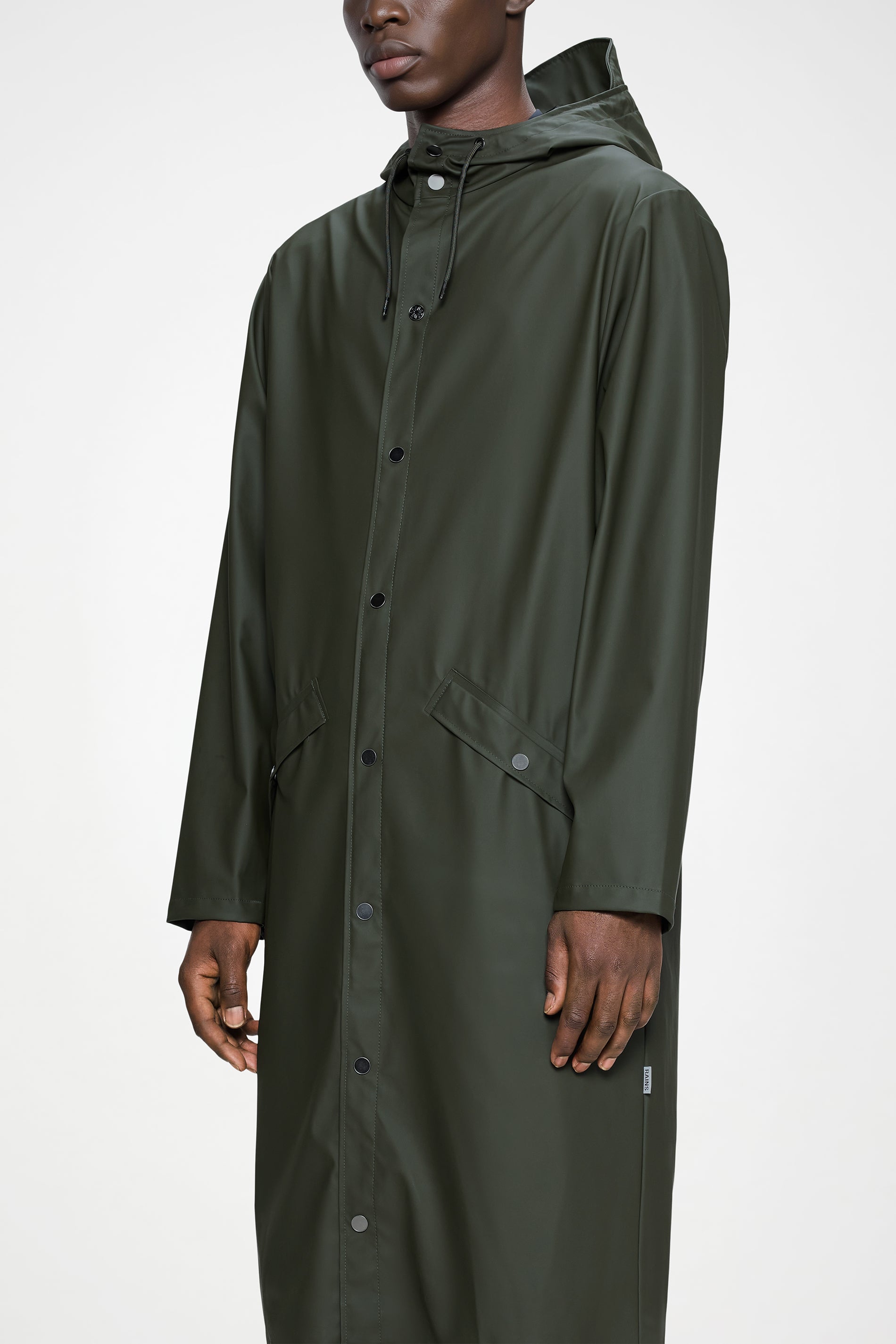 RAINS Longer Jacket Green Jacket