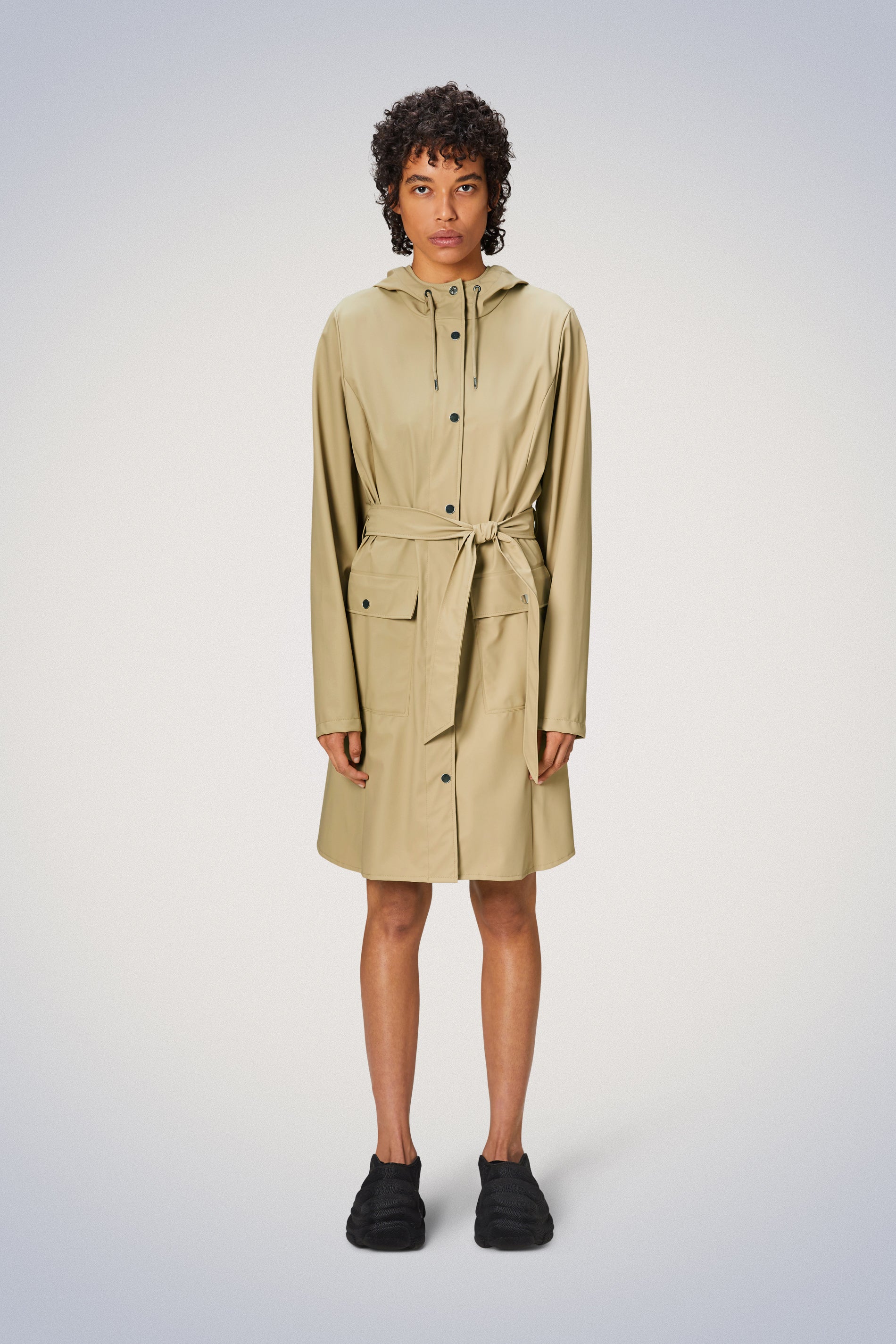 Rains® Curve W Jacket in Sand for $180 | Free Shipping