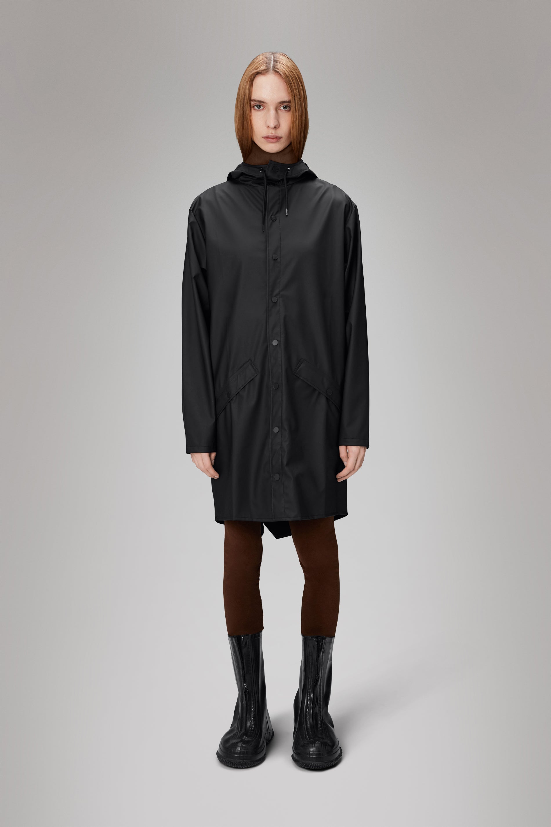 Black rain slicker womens hotsell