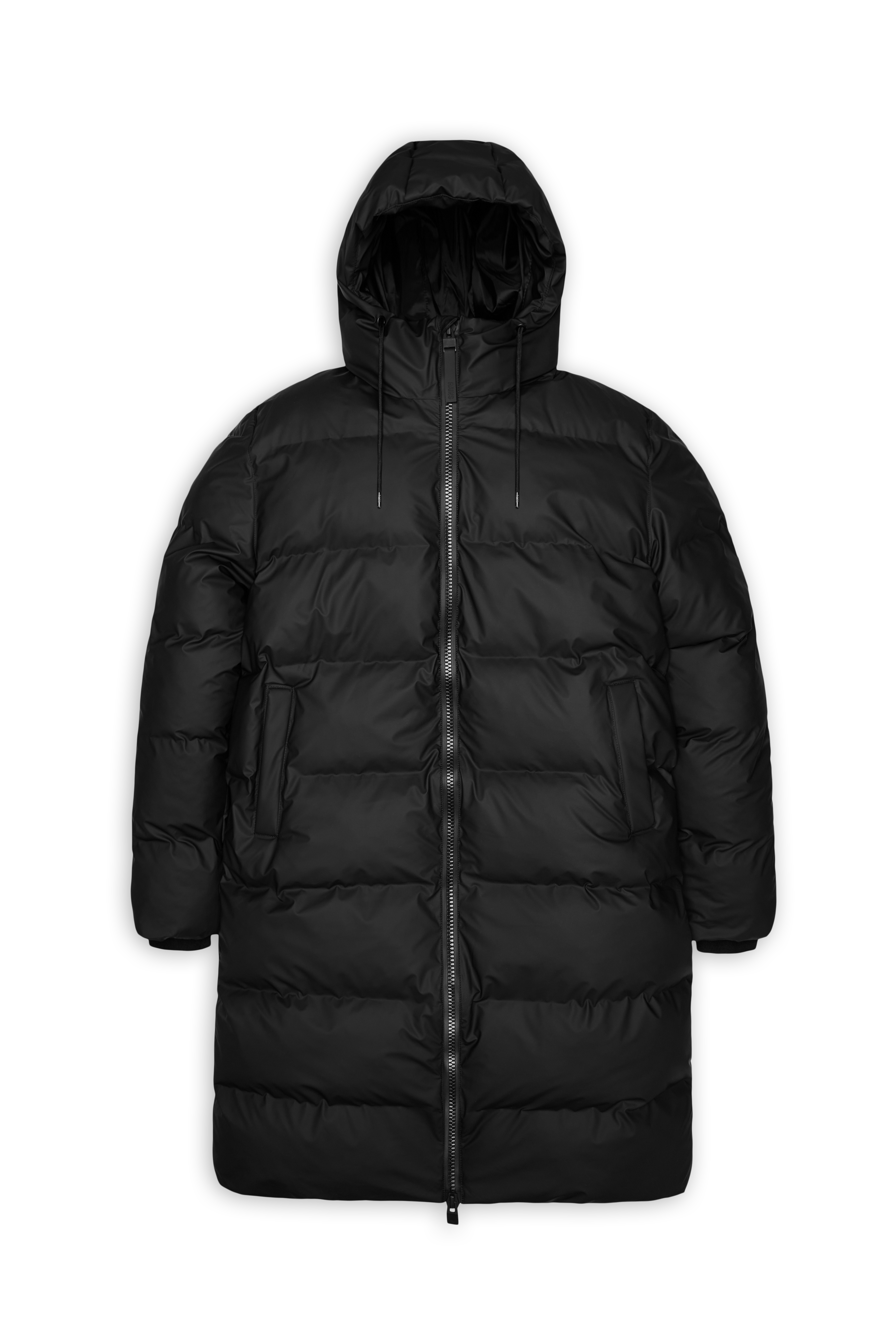 RAINS Alta Longer Puffer Jacket Black Jacket