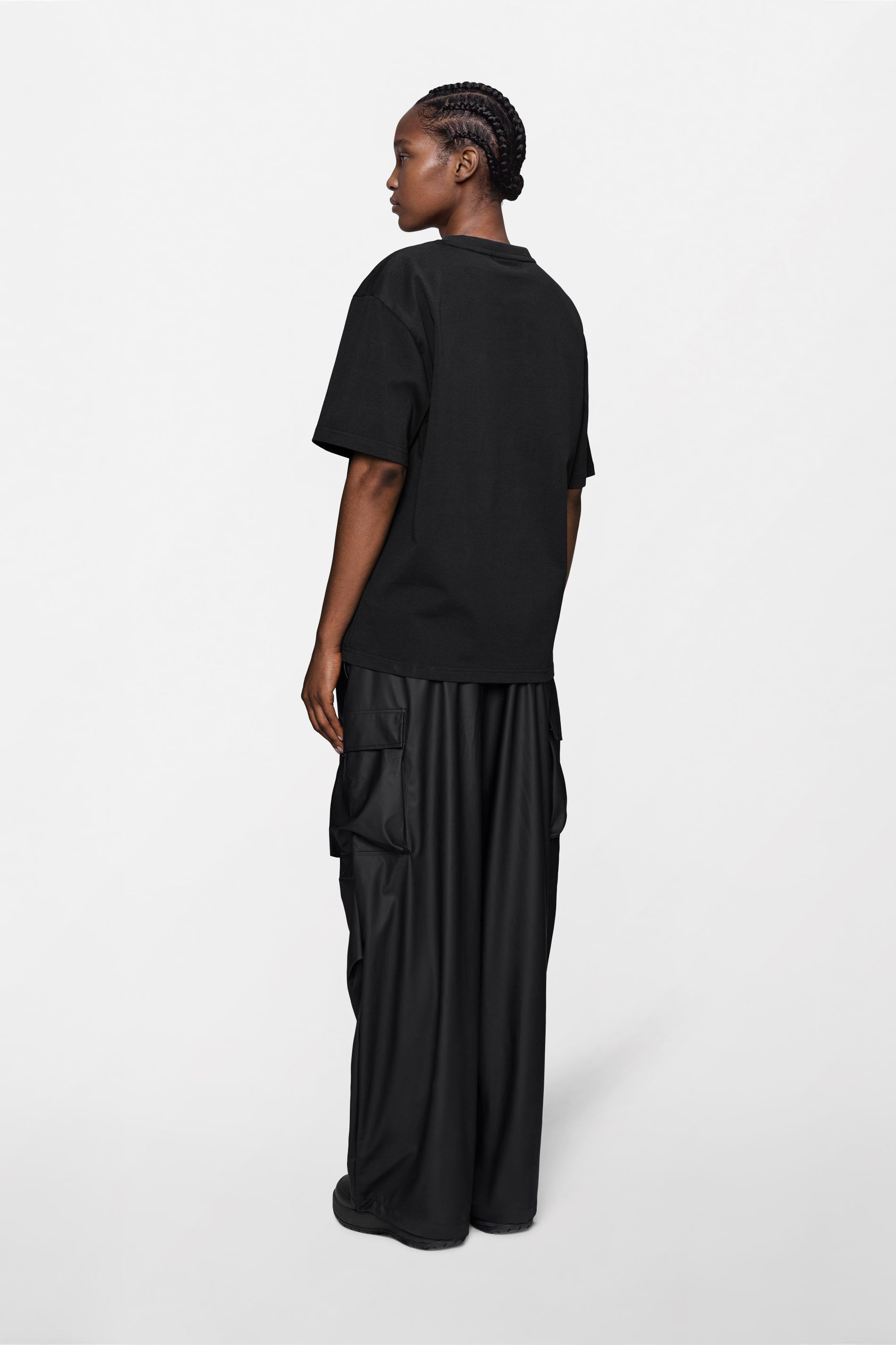 RAINS Classic T-shirt Splash Black Short Sleeve