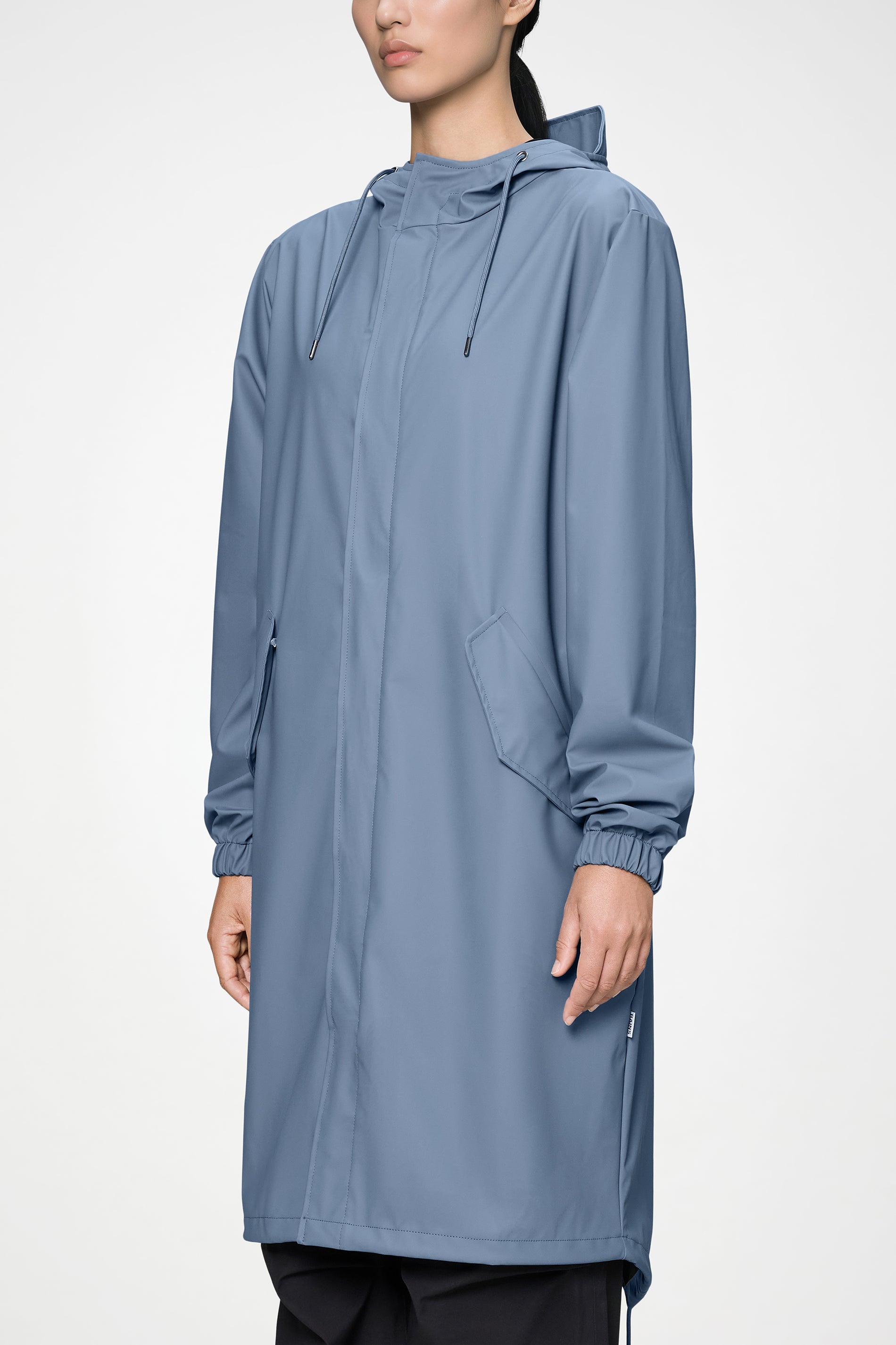 RAINS Fishtail Parka Blue Dusk Jacket