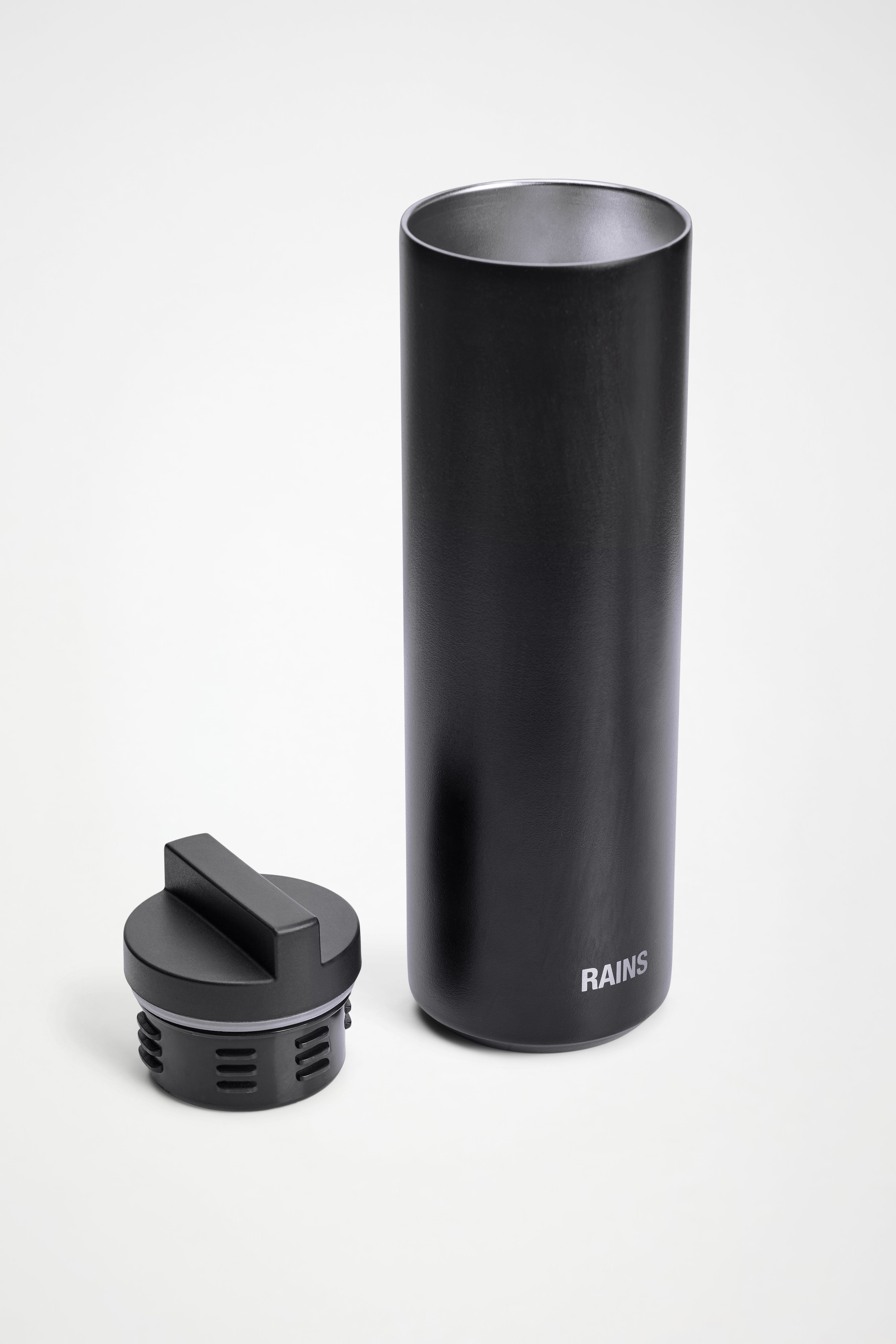 RAINS Insulated Flask 500ml Black Bottles