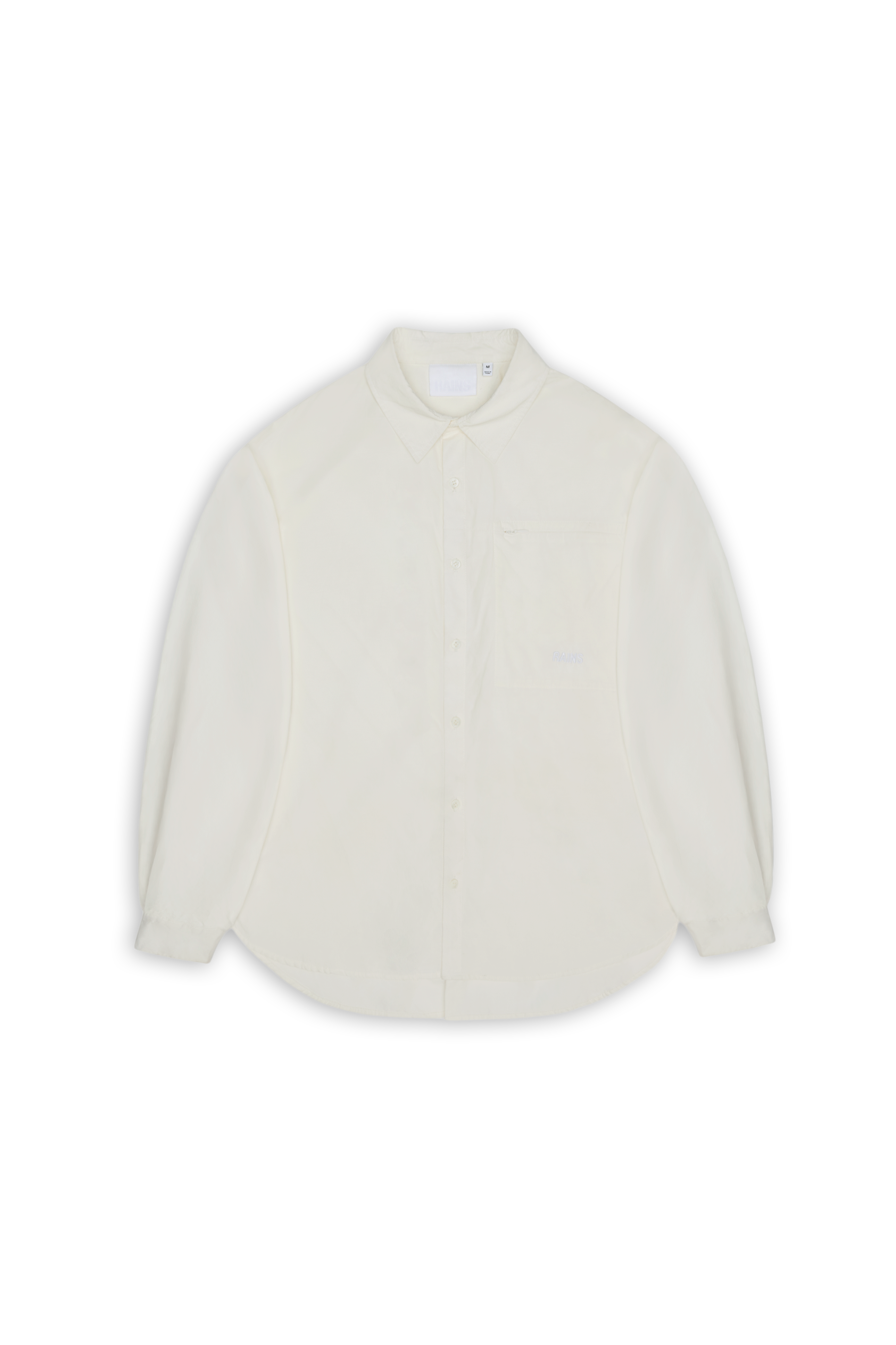 RAINS Light Woven Long Sleeve Shirt Blanc Long Sleeve