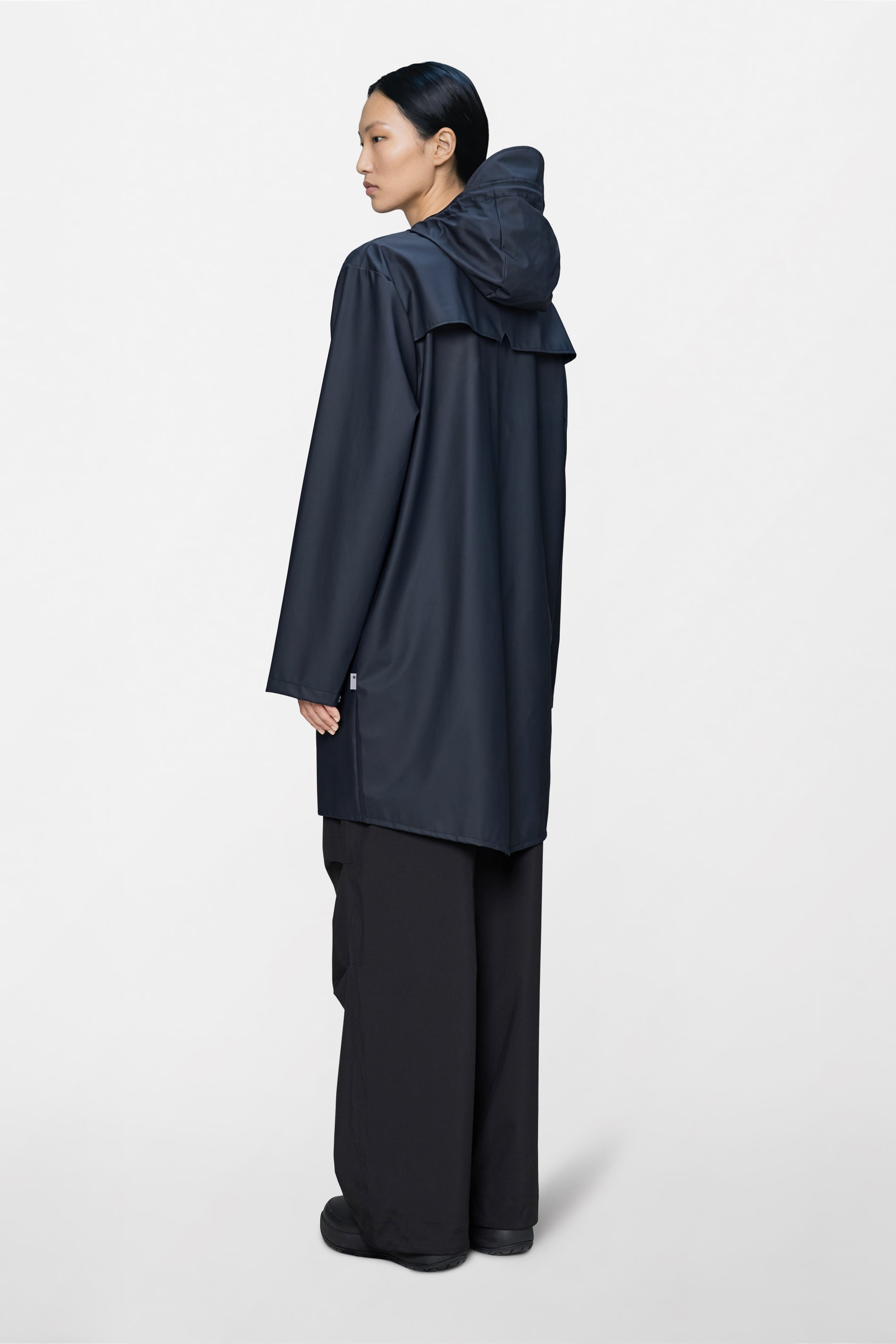 RAINS Long Jacket Navy Jacket