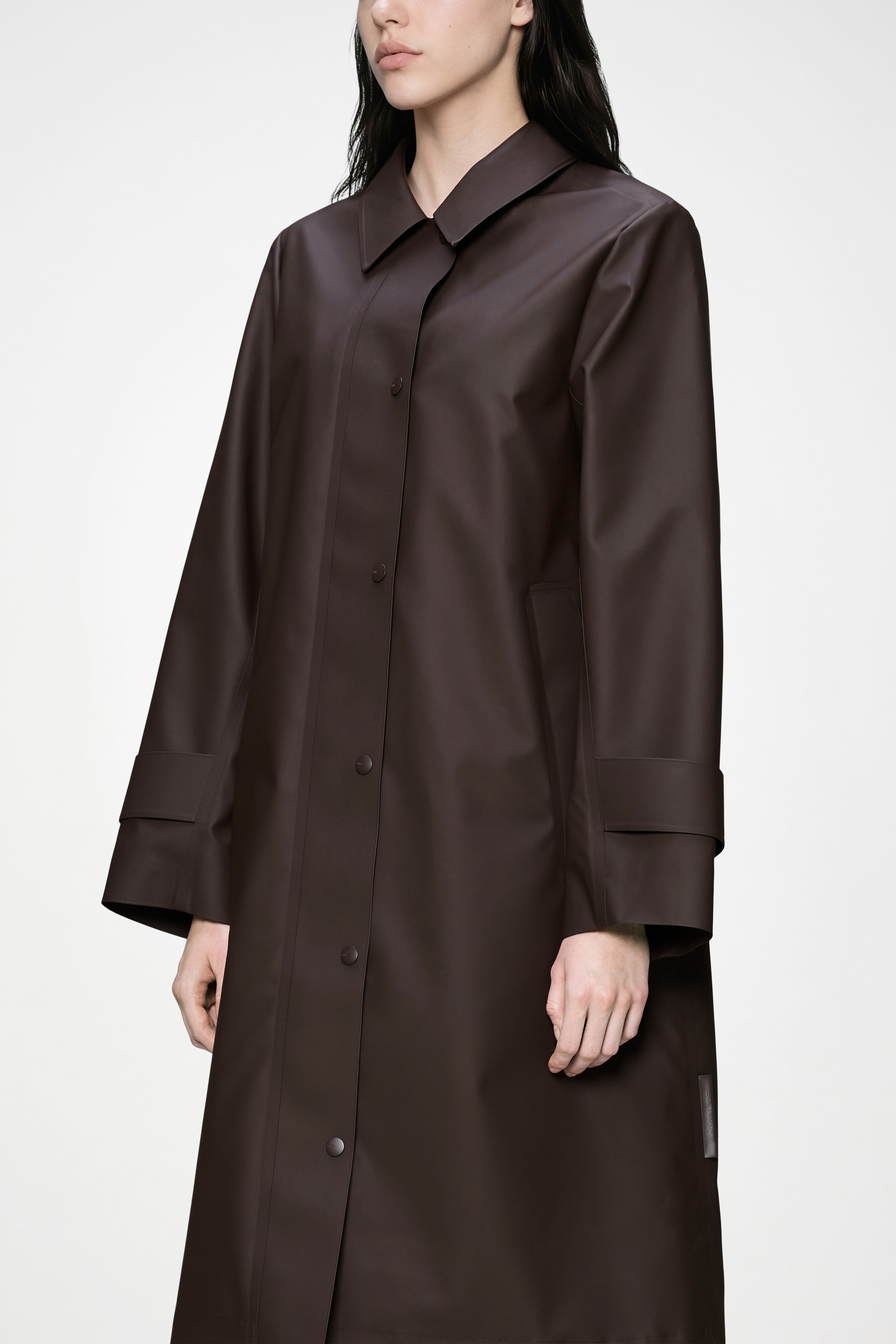 RAINS Nara Long W Jacket Bark Jacket
