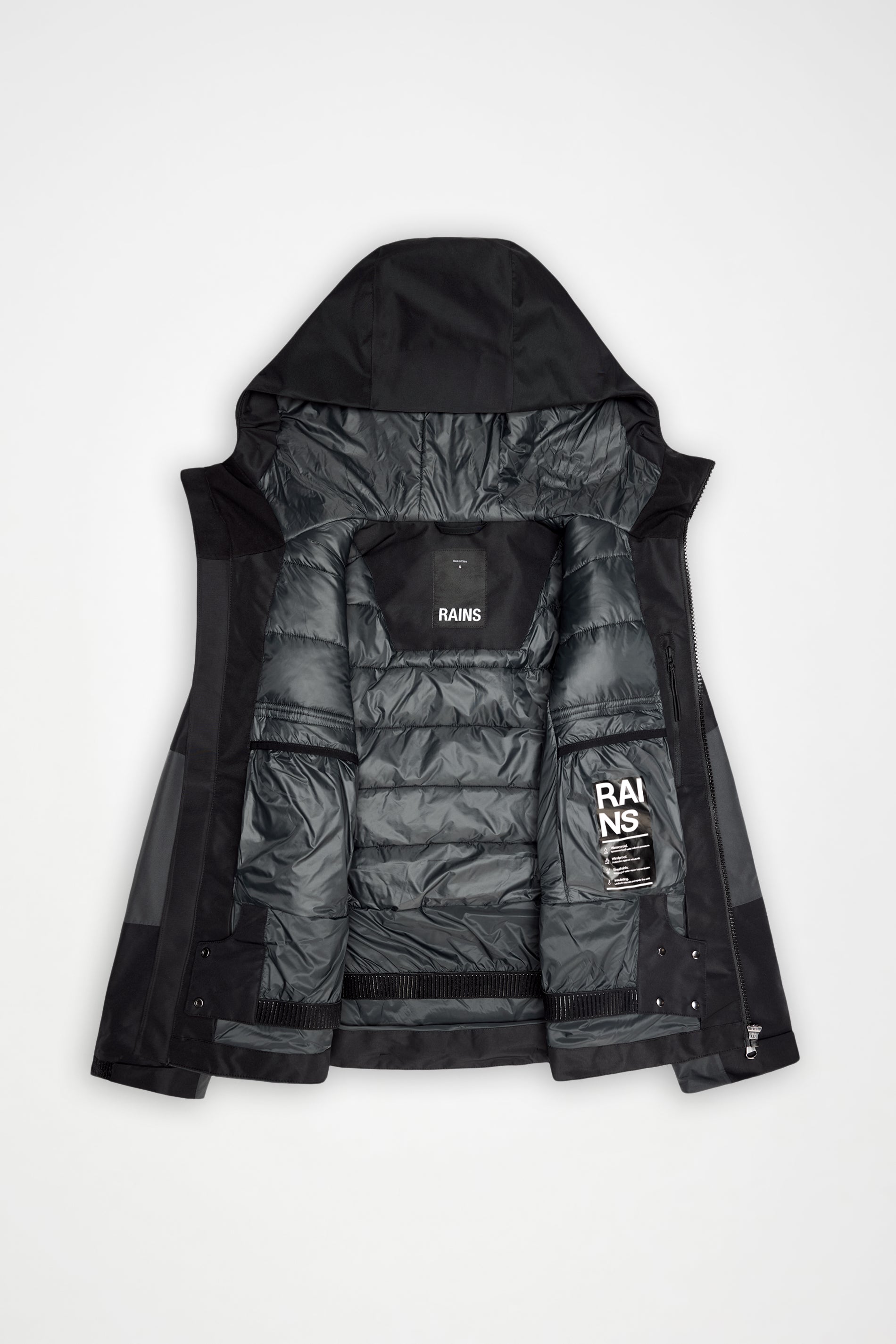 RAINS Niseko Insulated W Jacket  Black Onyx Jacket