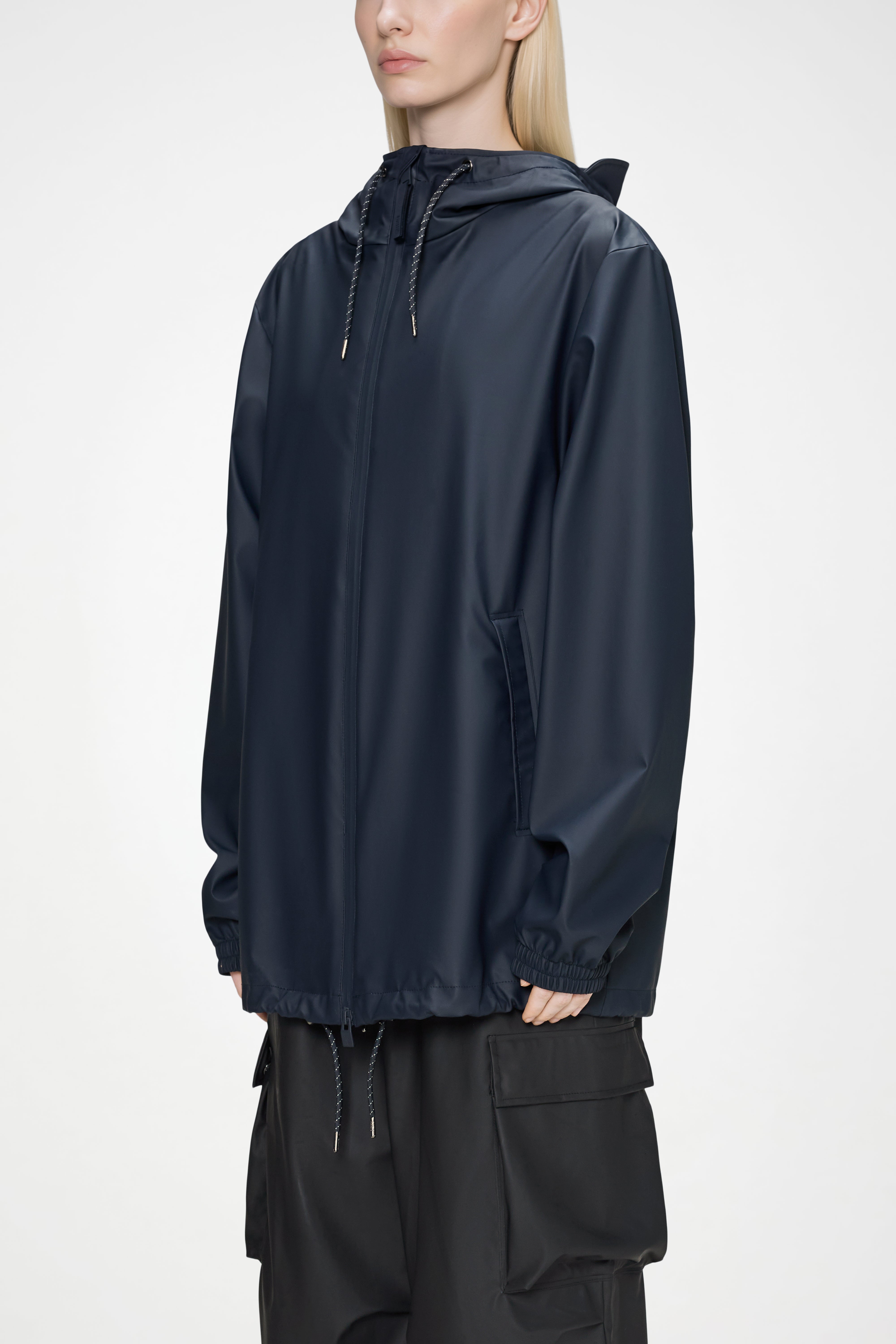 RAINS Storm Breaker Navy Jacket
